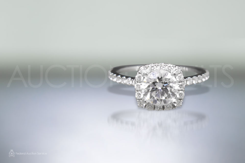 GIA Certified 1.01ct Round Brilliant Cut Diamond Ring sold for $11,500