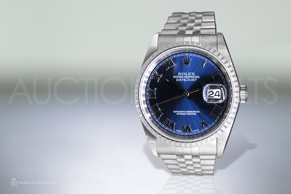 Men's Stainless Steel Rolex Datejust Automatic Wristwatch sold for $5,000
