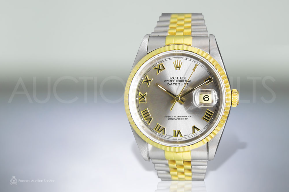 Men's Stainless Steel/18k Yellow Gold Rolex Datejust Automatic Wristwatch sold for $6,500