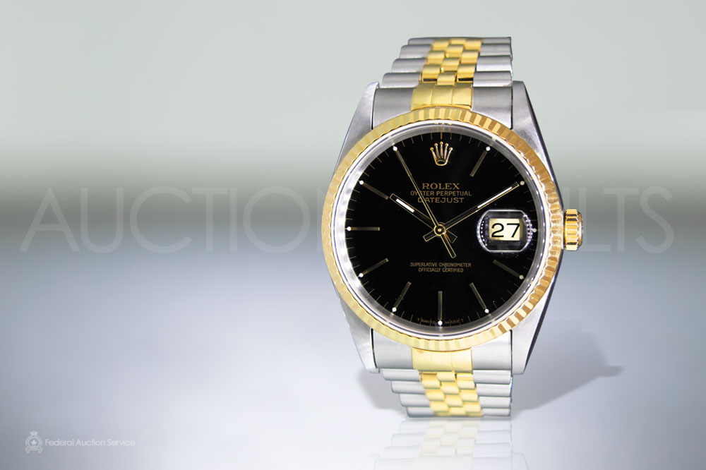 Men's 18k Stainless Steel/Yellow Gold Rolex Datejust Automatic Wristwatch sold for $6,300